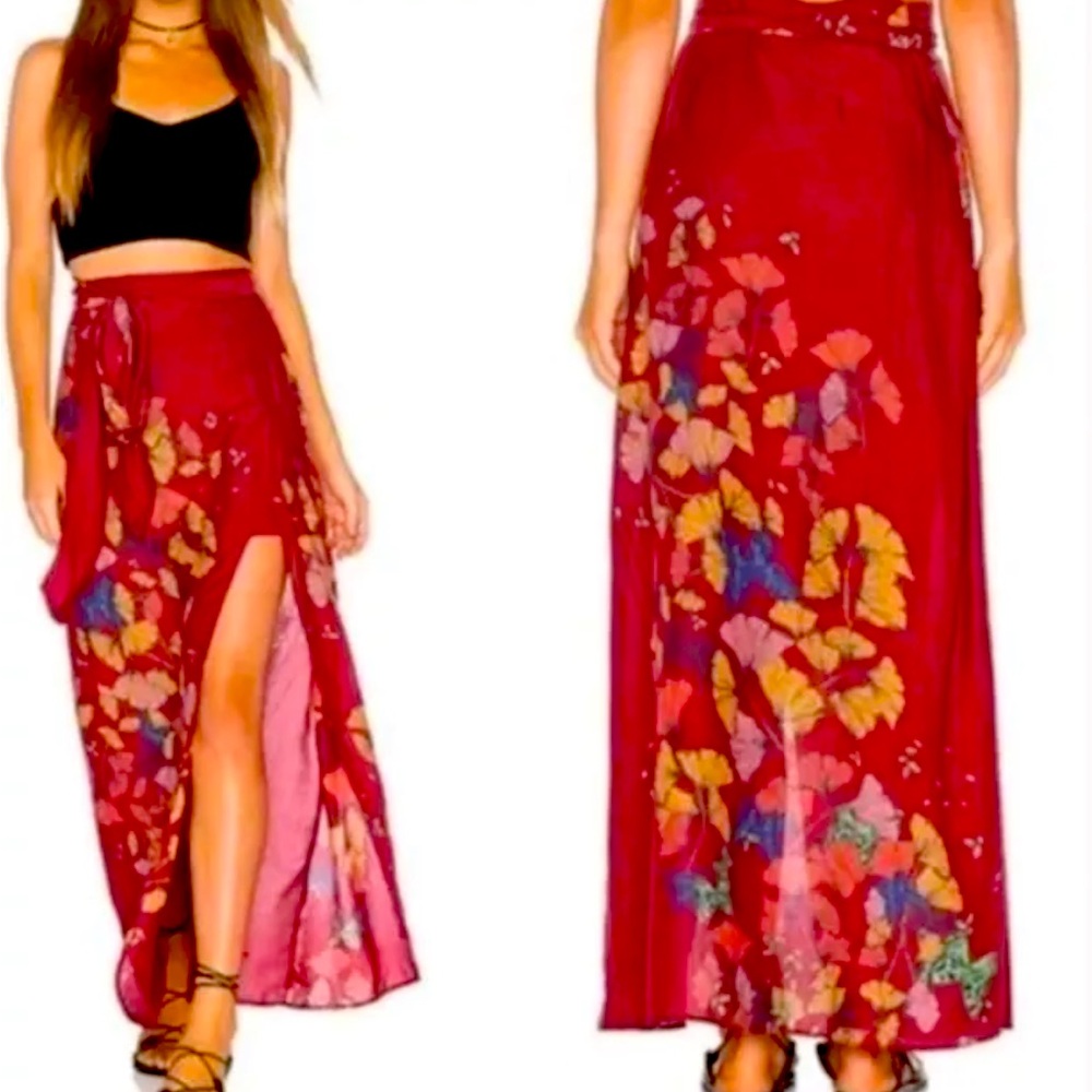Free People Bri Bri Butterfly Maxi Skirt - NWT - size 2
